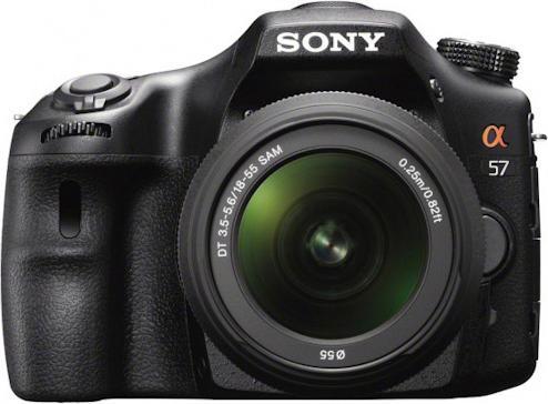 Produktbild Sony Alpha SLT-A57, 16 MP, 12 B/s FullHD, 18-55mm Kit