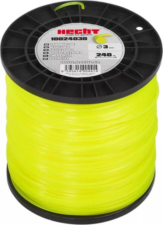 Immagine prodotto Hecht 10024030 3,0 mm x 240 m, filo di ricambio rotondo tagliaerba (Pioniere delle erbacce, Lenza per tagliabordi + rocchetto di lenza)