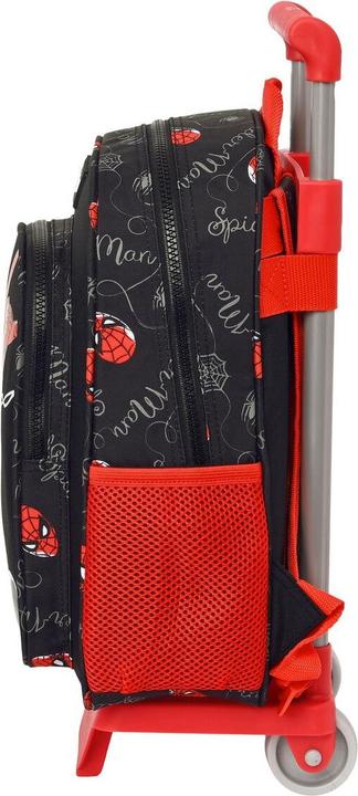 Actual product image Spiderman School rucksack with wheels Spider-Man Hero Black 27 x 33 x 10 cm
