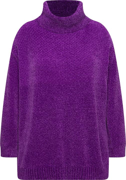Produktbild Ulla Popken Chenille-Pullover, Oversized, Stehkragen, Langarm (50, 52)
