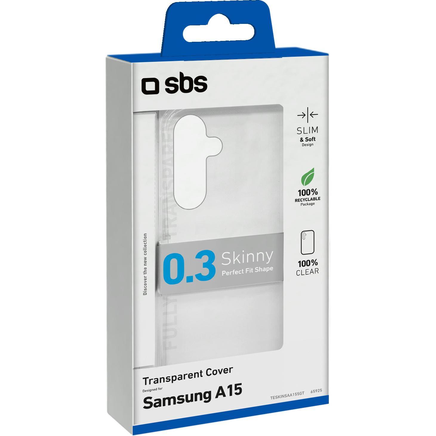 Thumbnail - SBS Skinny Cover für Samsung Galaxy A15 transparent (Samsung Galaxy A15), Smartphone Hülle, Transparent