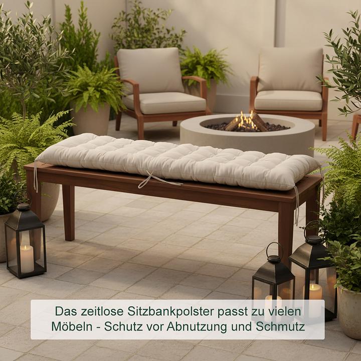 Image du produit Relaxdays coussin de banc