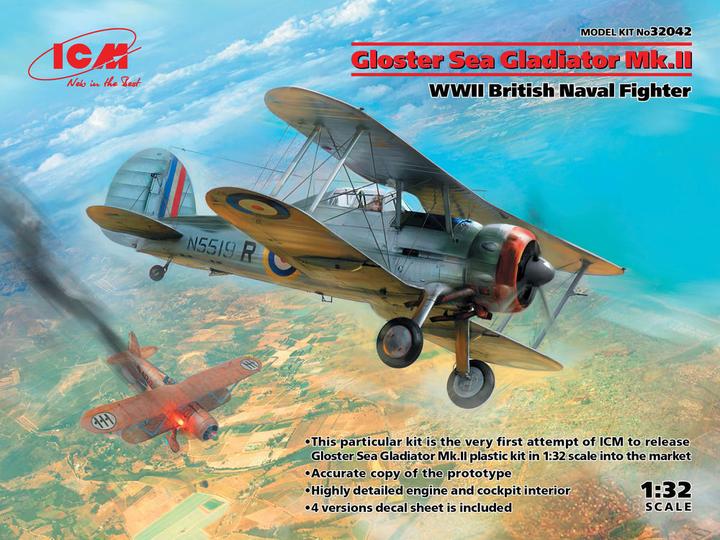 Produktbild ICM Gloster Sea Gladiator Mk.II, WWII British Naval Fighter
