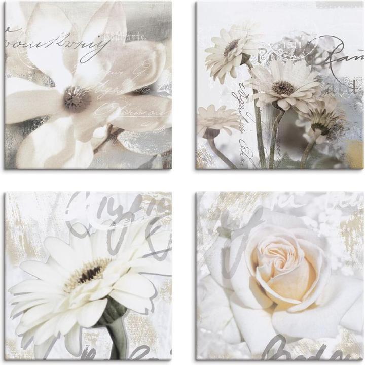 Produktbild Artland Magnolie Gerberas Rosen in Buchstaben K2UD (20 x 20 cm)