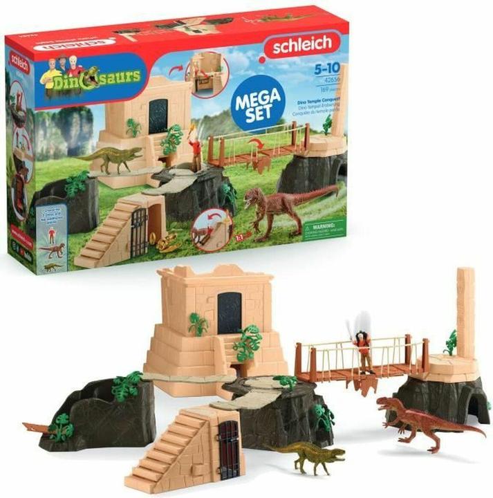 Actual product image Schleich Dino Tempel-Eroberung Mega-Set