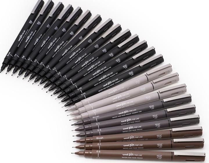 Produktbild Uni-ball Pin Fineliner (Black, 1 x)