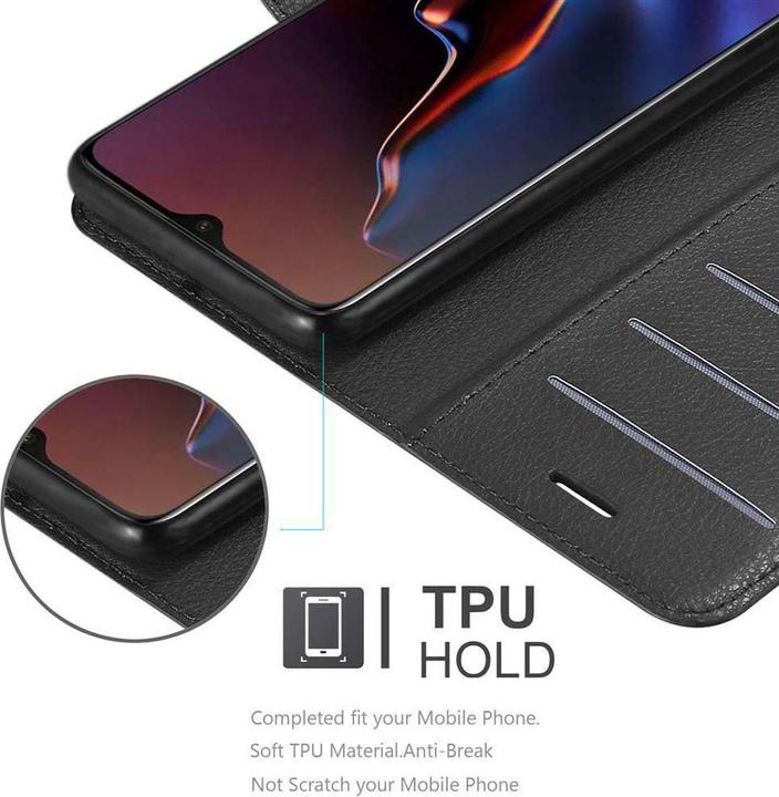 Actual product image Cadorabo Book with stand function cover (OnePlus 6T)