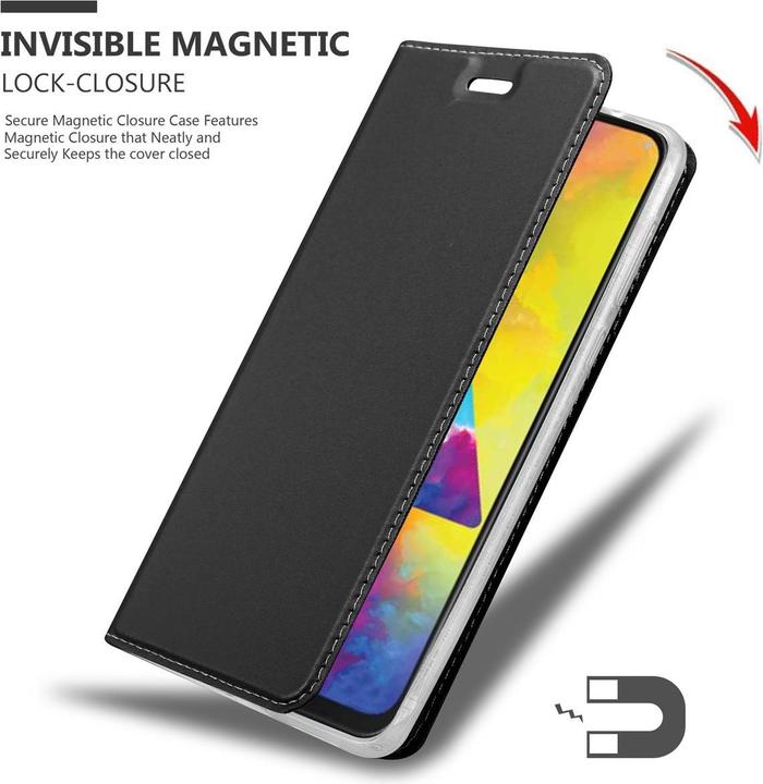 Actual product image Cadorabo Book Classy Style Cover (Samsung Galaxy M30s, Samsung Galaxy M21)