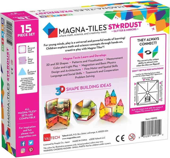 Actual product image Magna-Tiles Stardust Glitter Set