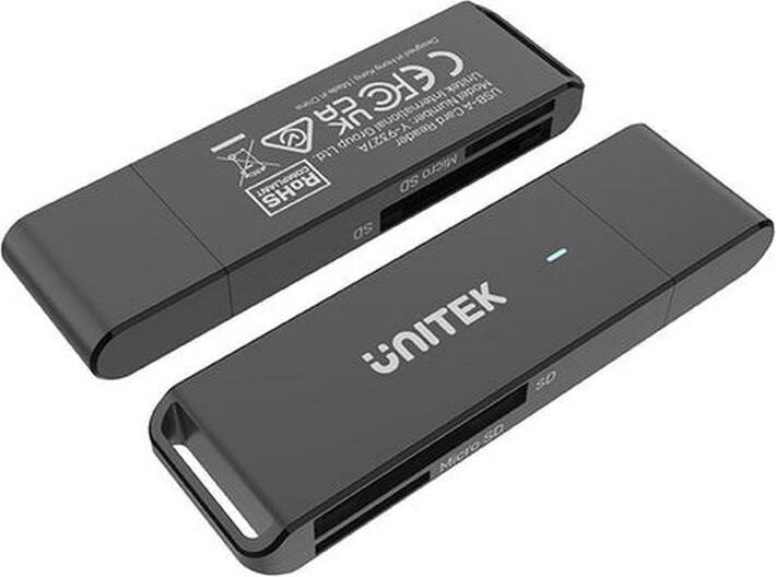 Unitek CZYTNIK KART SD I MICROSD USB-A Y-9327A (USB 3.2)