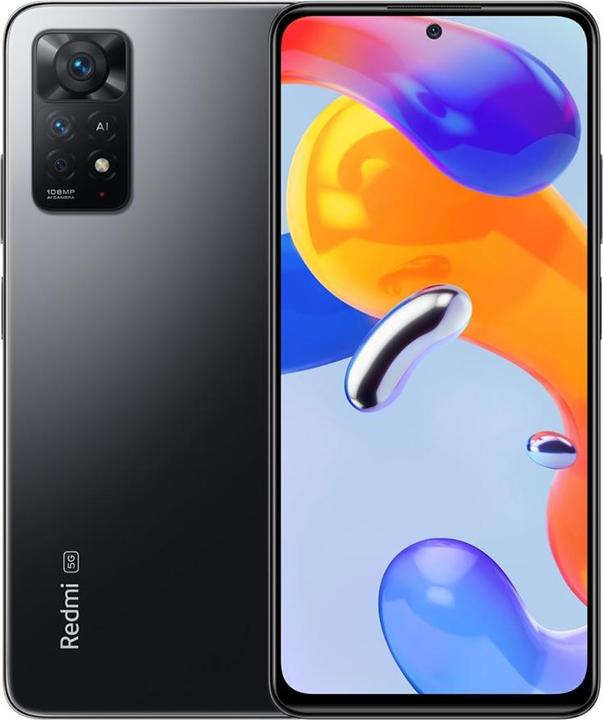 Produktbild Xiaomi Redmi Note 11 Pro 5G (128 GB, Graphite gray, 6.67", Hybrid Dual SIM, 108 Mpx, 5G)