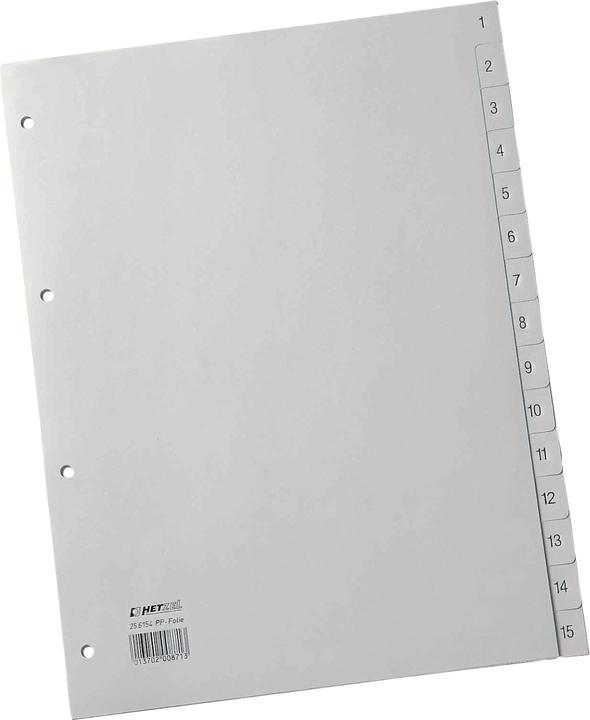 Produktbild Rexel Register 15teilig A4
