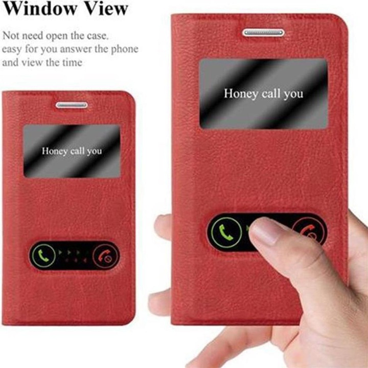 Produktbild Cadorabo Book mit View Doppelfenster Cover (Samsung Galaxy S2 Plus, Samsung Galaxy S2)