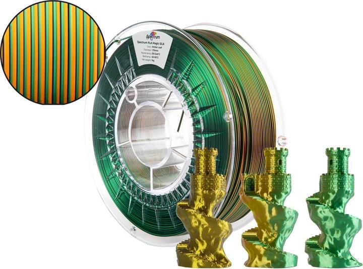 Produktbild Filament · PLA Magic SILK · AMBER LEAF · 1.75mm · 1kg (1.75 mm, 1000 g)