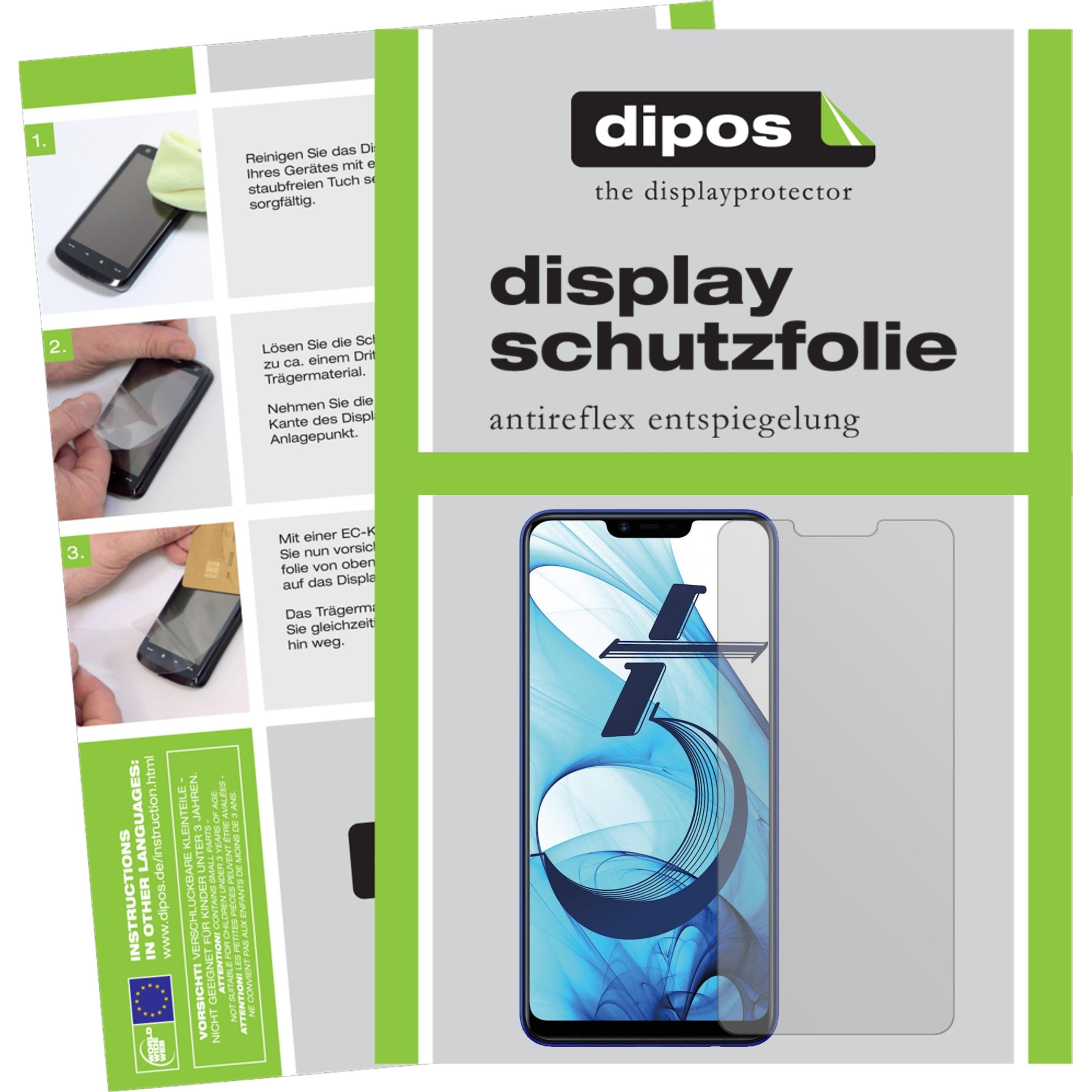 Dipos Displayschutzfolie Antireflex (5 Stück, Oppo AX5), Smartphone Schutzfolie, Transparent
