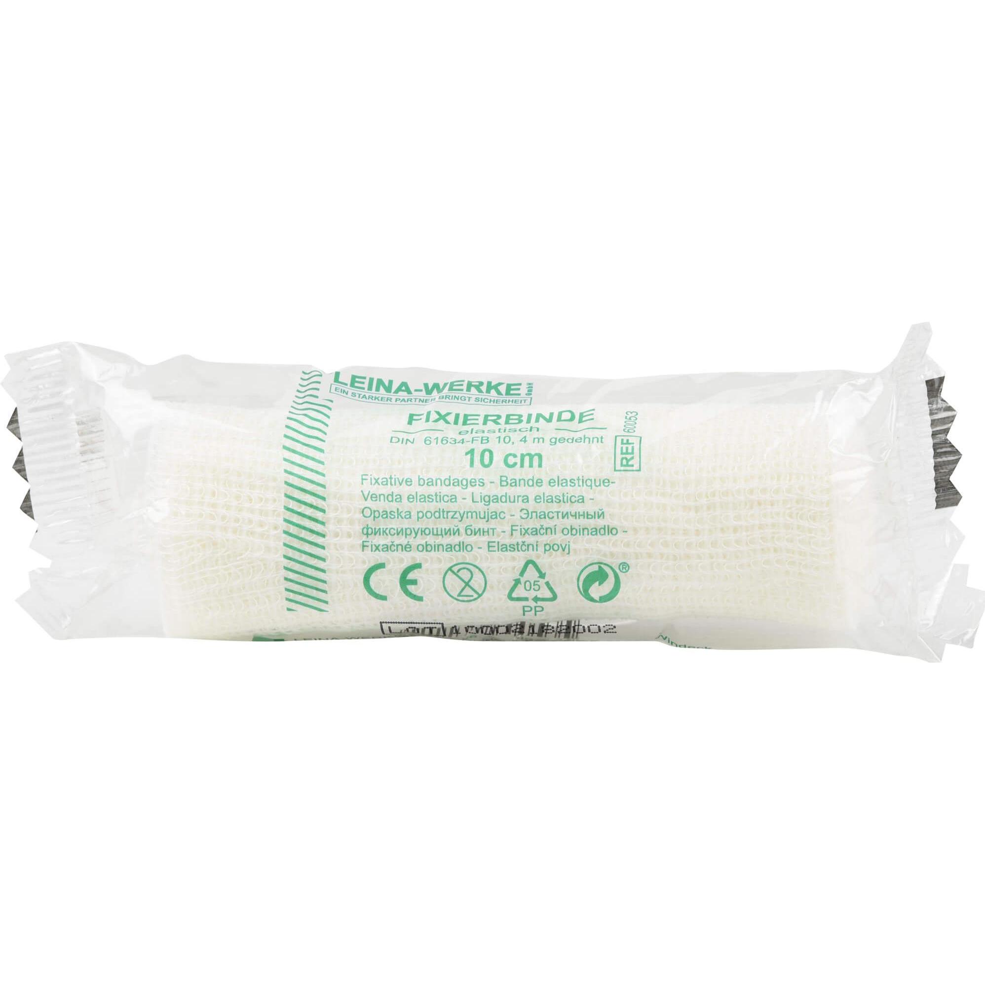 Leina Werke, Verbandsmaterial, Mullbinden Elast 4mx10cm, 10 St BIN