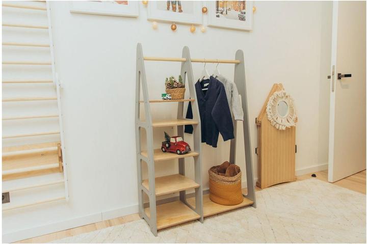 Actual product image Duck Woodworks Children's wardrobe with shelves