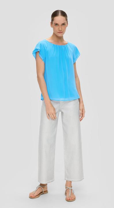 Produktbild s.Oliver Bluse Chiffon-Bluse mit Double-Layer Ärmeln (40)