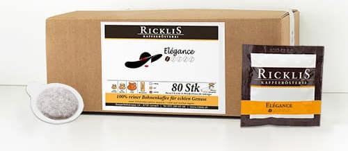Produktbild RickliS Kaffeerösterei Elégance (80 x Port.)