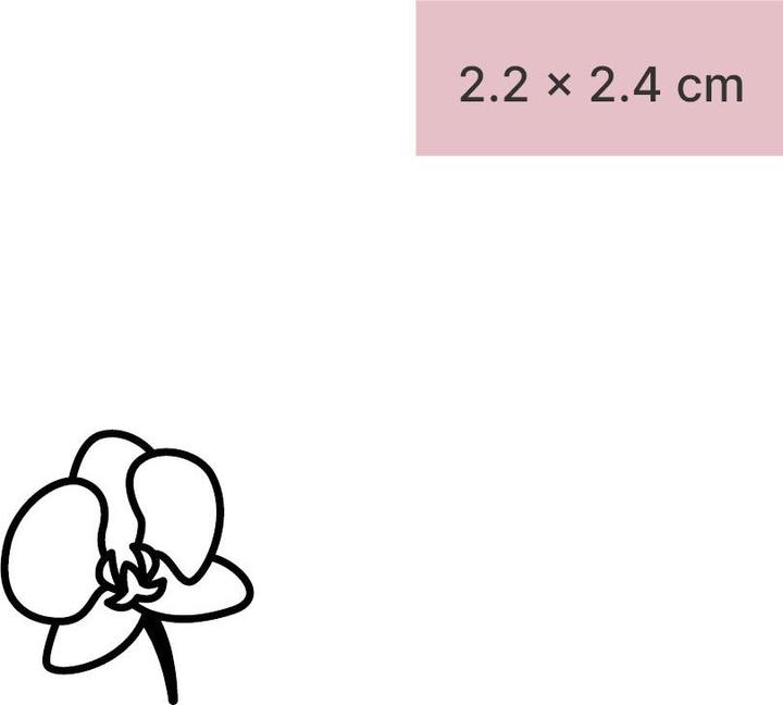 Image du produit minink Tatouage temporaire - Orchidée