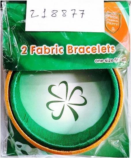 Produktbild Amscan Stoffarmband 2erPack Stoff (100% synthetisches Material)