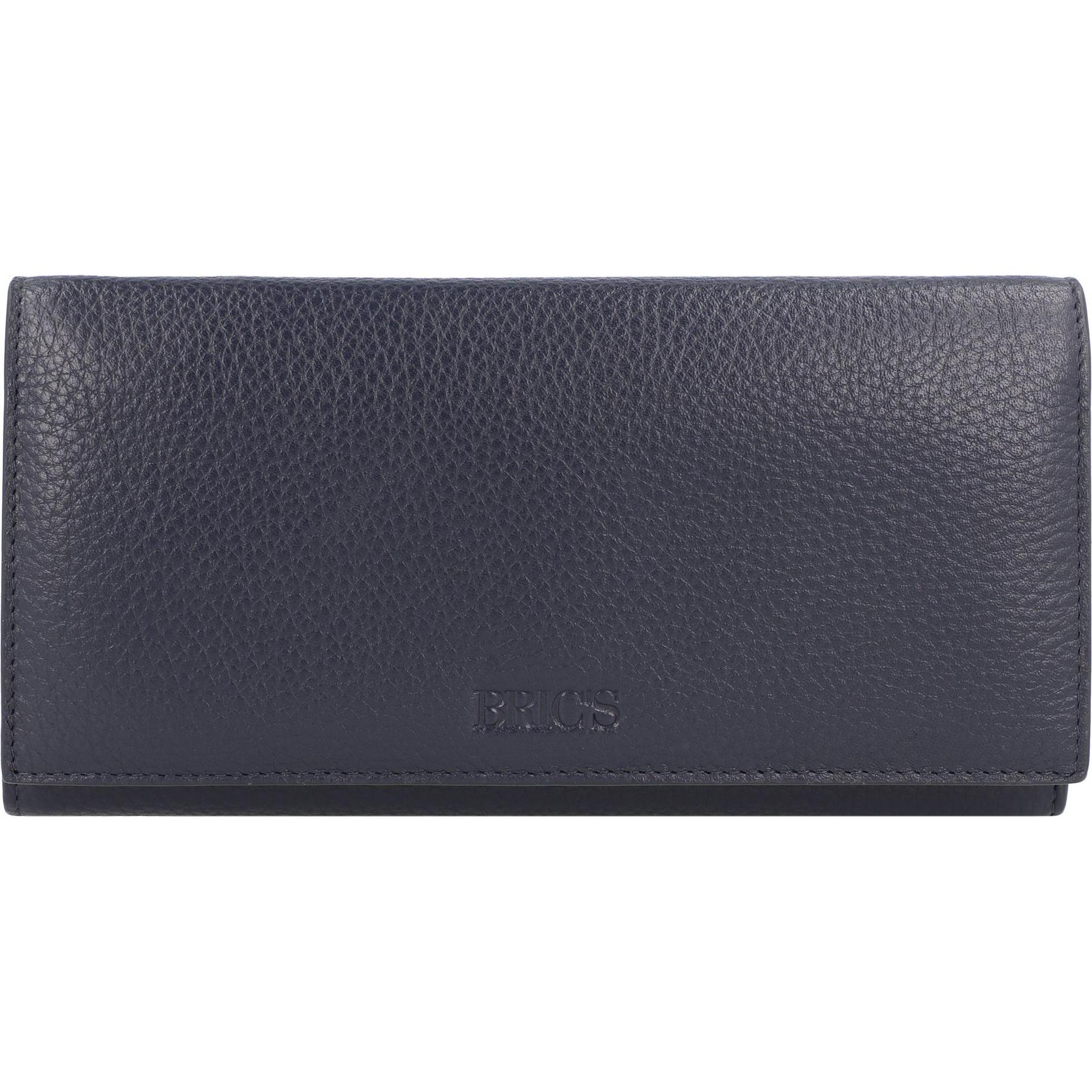 Brics, Damen, Portemonnaie, Marmolada Geldbörse RFID Leder 19 cm, Blau