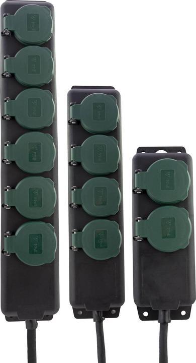 Actual product image REV Socket strip IP44 6-way 1.4m (6 x, CEE 7/3, 1.40 m)