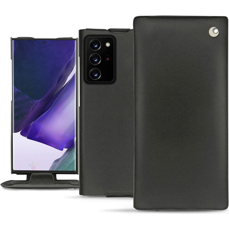 Noreve Lederschutzhülle vertikal (Samsung Galaxy Note 20 Ultra), Smartphone Hülle, Schwarz