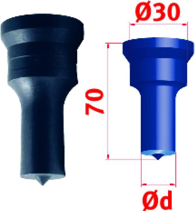 Actual product image Metallkraft Round punch no. 2 Ø 16 mm