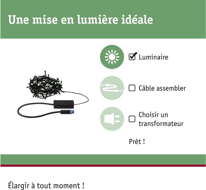 Produktbild Paulmann Outdoor Plug & Shine Lichterkette Yuna (7.40 m)