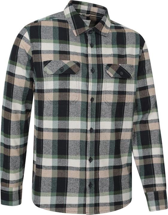 Actual product image Mountain Warehouse Mens Trace Flannel Long-Sleeved Shirt (XS)