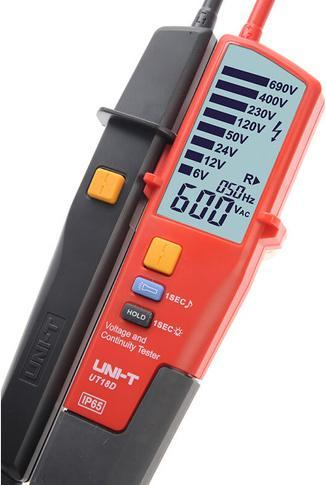 Produktbild Uni-Trend Spannungsprüfer UT18D mit LC- Display (CAT IV 600V, CAT III 690V)