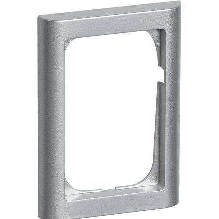 LK, Cornice, FUGA ramme Softline 631,5 modul stålmetallic