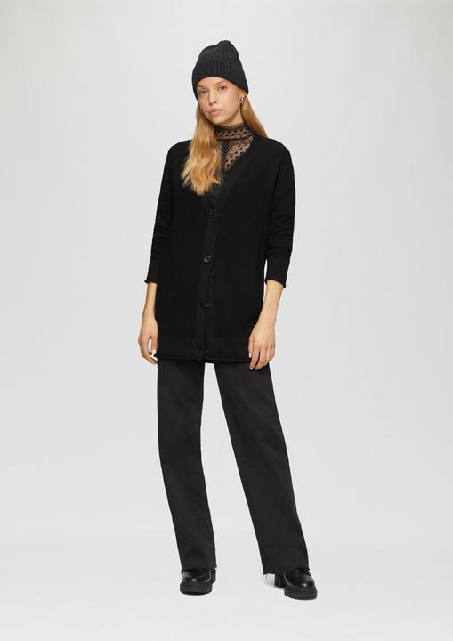 Produktbild S.Oliver Strickjacke Lange Strickjacke mit Strukturmuster (XS)