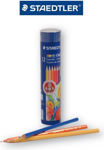 Produktbild Malkarte Welt Poster mit 12 hochwertigen Buntstiften in dekorativer Buntstiftdose