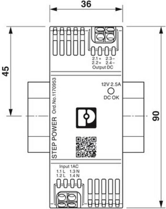 Productafbeelding Phoenix Contact Top-hat rail voedingseenheid (DIN rail) Voeding ST PS