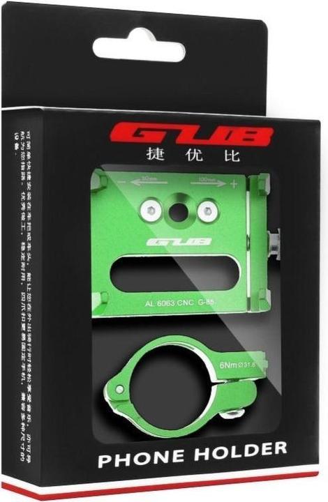 Immagine prodotto Forcell Bicycle accessory Gub GUB bike holder for mobile phone G85 Aluminium green