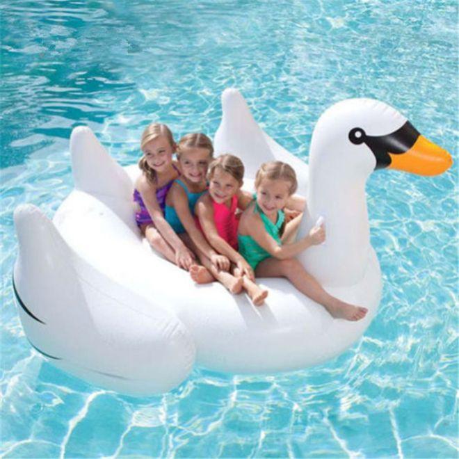 Actual product image MU Classic Inflatable swan air mattress