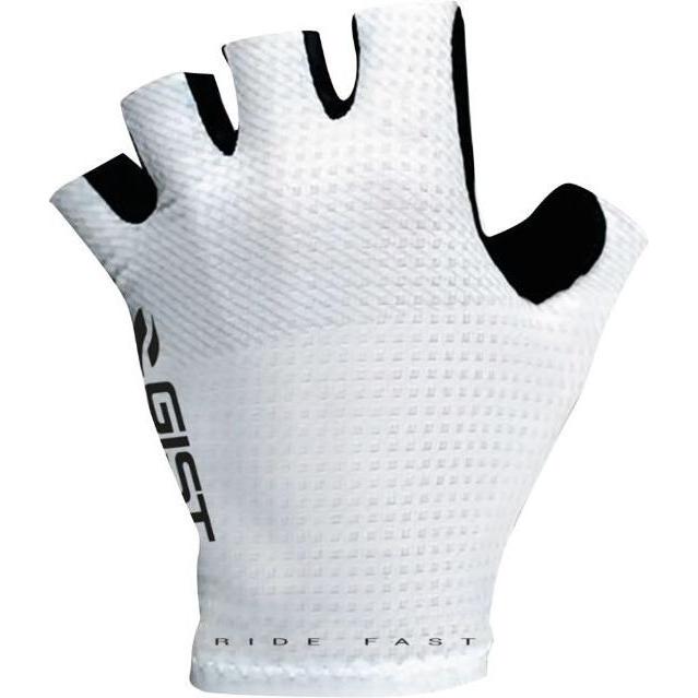 Gist, Herren, Handschuhe, Sommer Kurzrenn-Handschuhe ohne Klettverschluss, Weiss, (L)