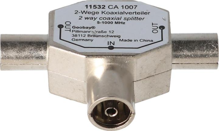 Actual product image Value Coaxial T-adapter (Antenna cable)