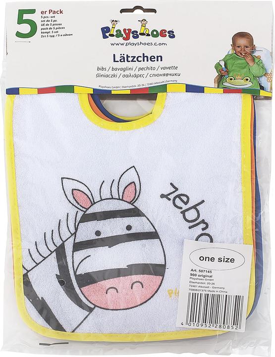 Actual product image Playshoes Bibs 5-pack animal motifs