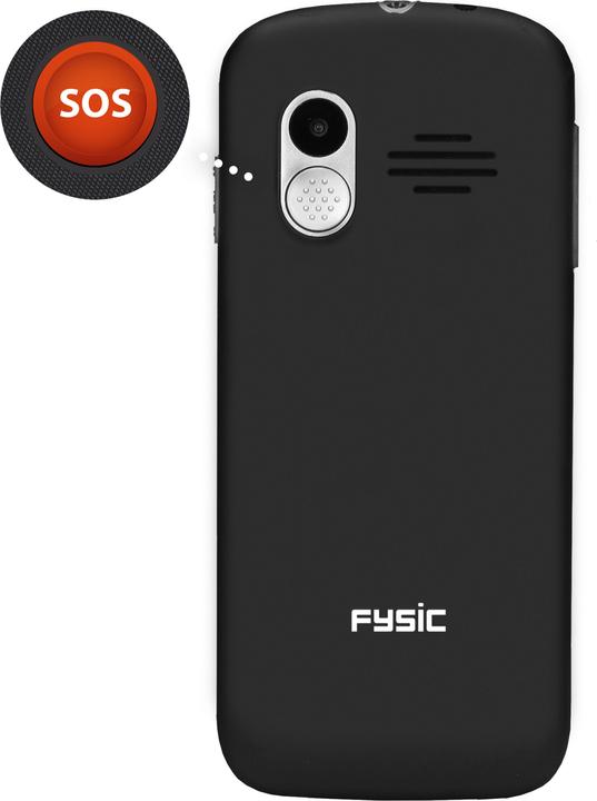 Productafbeelding Fysic F10 - Eenvoudige Mobiele Telefoon voor Senioren met SOS Paniekknop - Zwart (2.20", 4G)