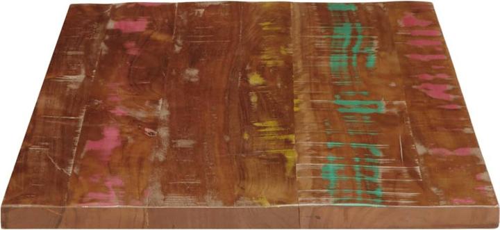 Productafbeelding VidaXL Tafelblad massief hout houten blad eettafel salontafel 90x70x1,5cm teruggewonnen hout
