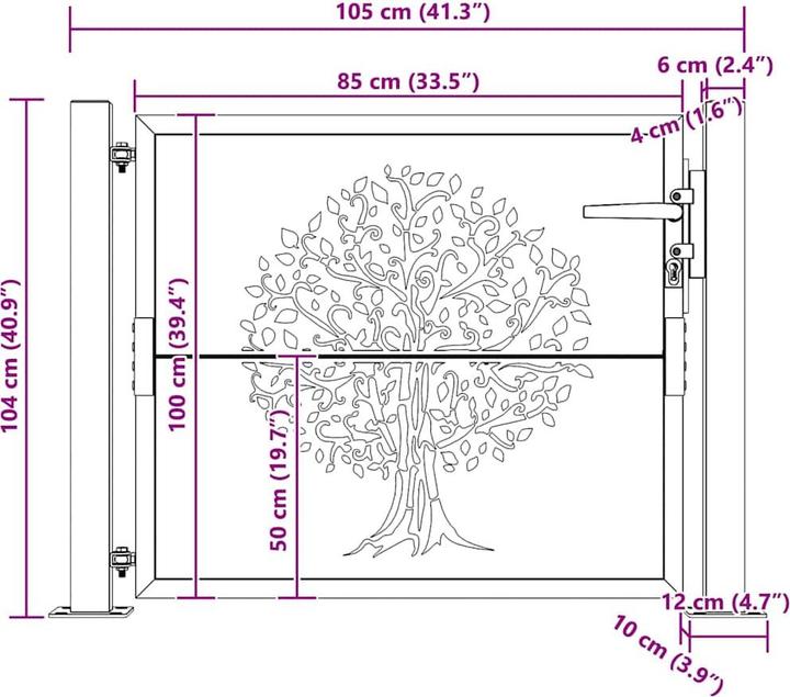 Immagine prodotto vidaXL Gartentor