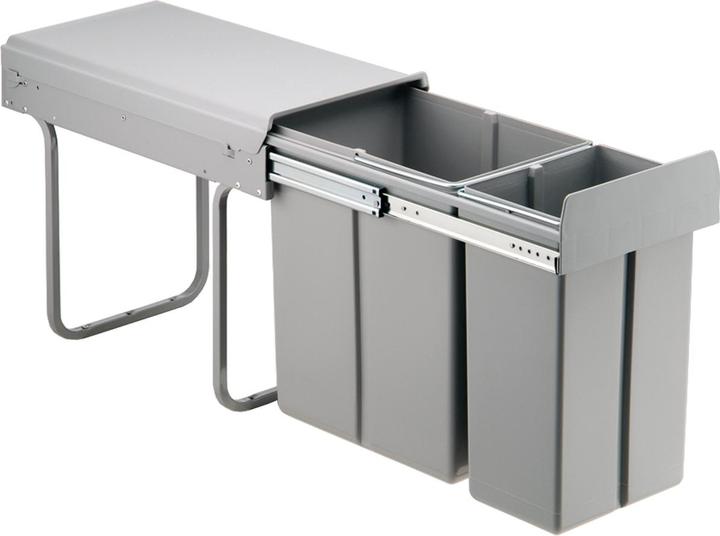 Produktbild Hettich Bin.it Duo II 300 10 L / 20 L KB min. 300 mm grau (30 l)