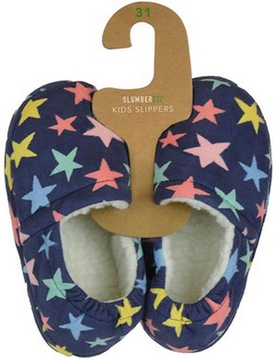 Produktbild Slumberzzz Star Print Fleece gefütterte Hausschuhe (32)