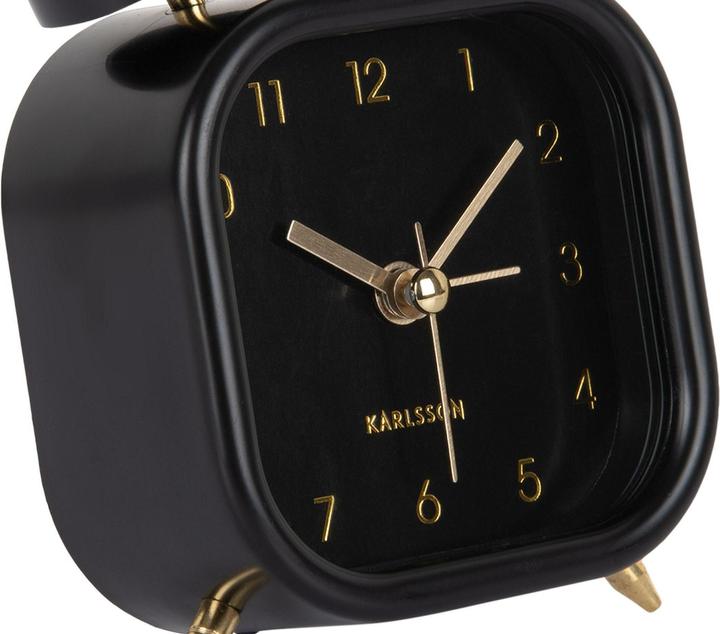 Image du produit Karlsson Réveil classique Metallic Glam square Black