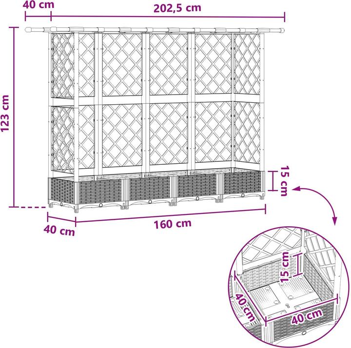 Produktbild vidaXL Hochbeet