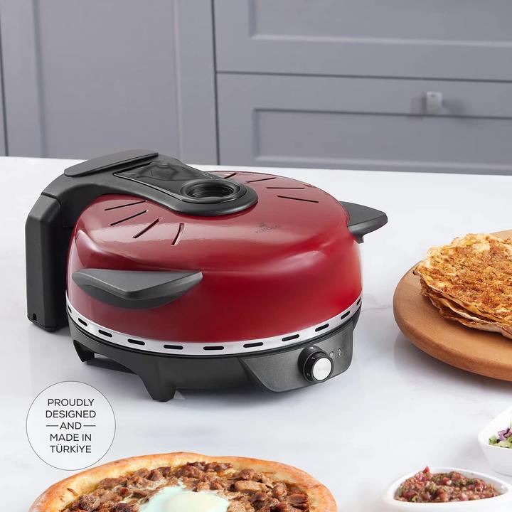 Produktbild Karaca Gastro 10 in 1 Pizza und Lahmacun Maschine Rot