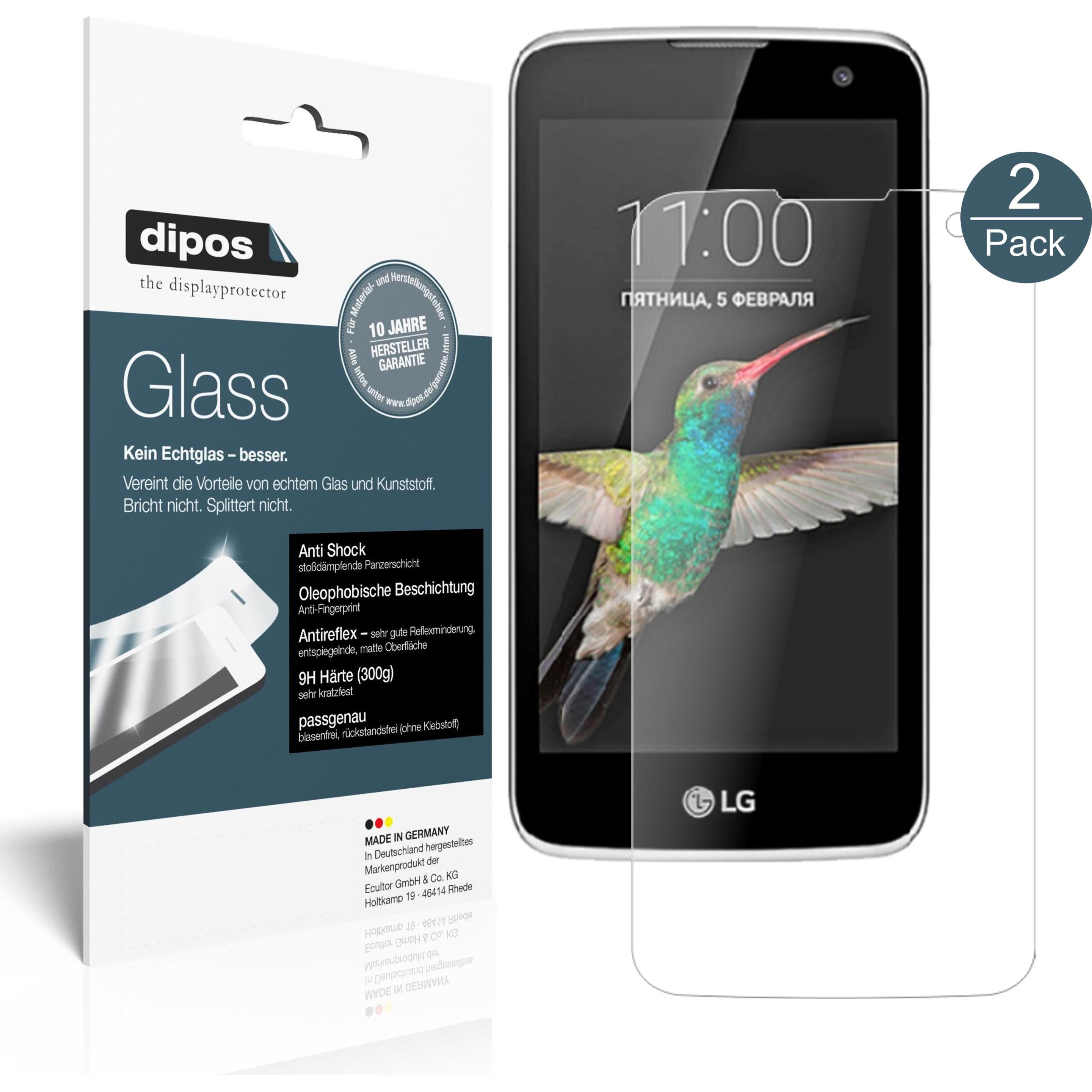 Thumbnail - Dipos Displayschutz Anti-Shock (2 Stück, LG K4), Smartphone Schutzfolie, Transparent